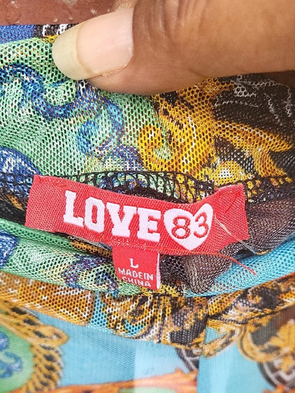 Love 83 Multicolor Tropical Print Swim Cover-Up Pants